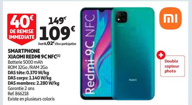 smartphone xiaomi redmi 9c nfc