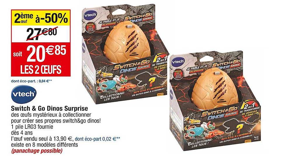 switch & go dinos surprise vtech