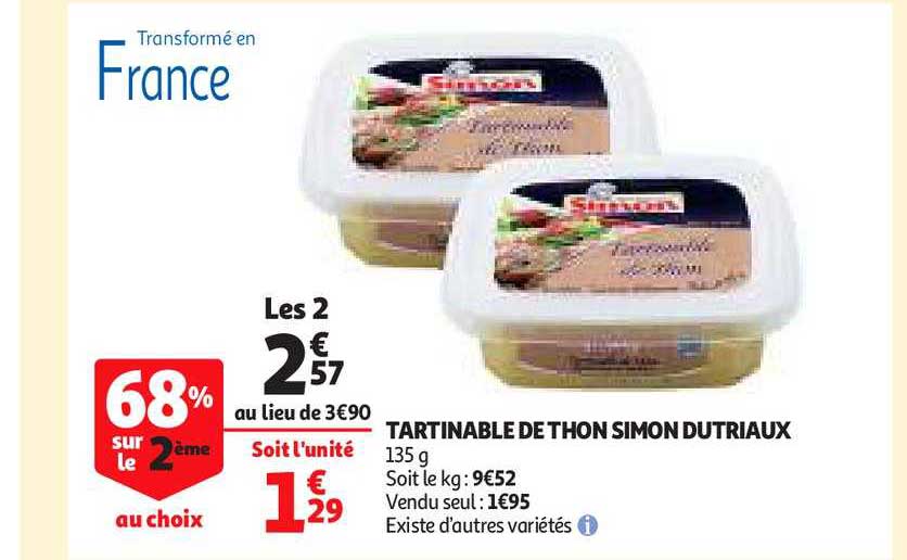 Tartinable De Thon Simon Dutriaux
