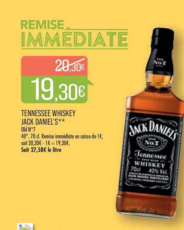 tennessee whiskey jack daniel's old n°7
