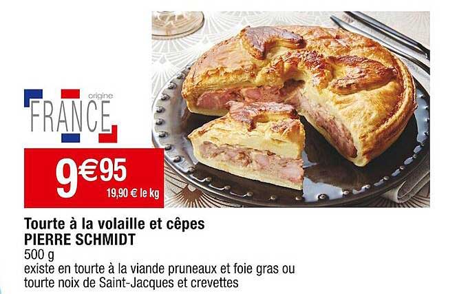 tourte à la volaille et cêpes pierre schmidt