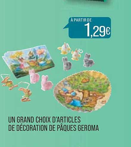 un grand choix d'articles de décoration de pâques geroma