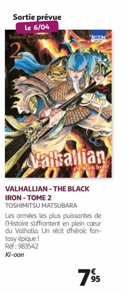 valhallian - the black iron - tome 2- toshimitsu matsubara