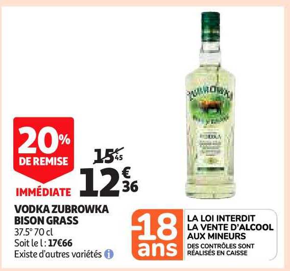 Vodka Zubrowka Bison Grass