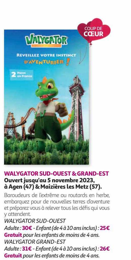 walygator sud-ouest & grand-est
