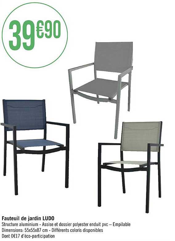 fauteuil de jardin ludo