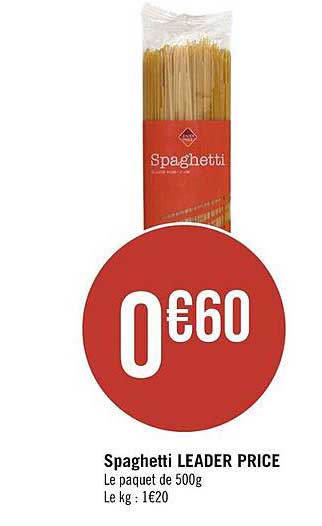 spaghetti leader price