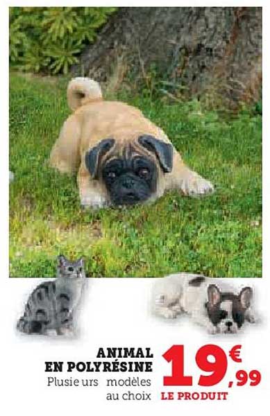 animal en polyrésine