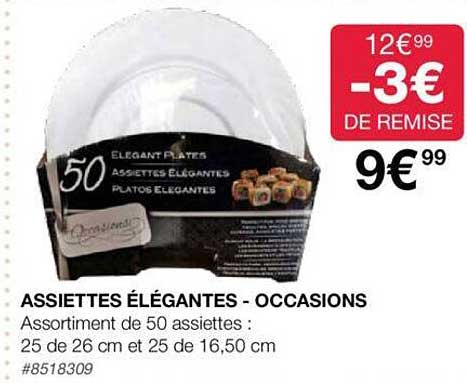 assiettes élégantes - occasions