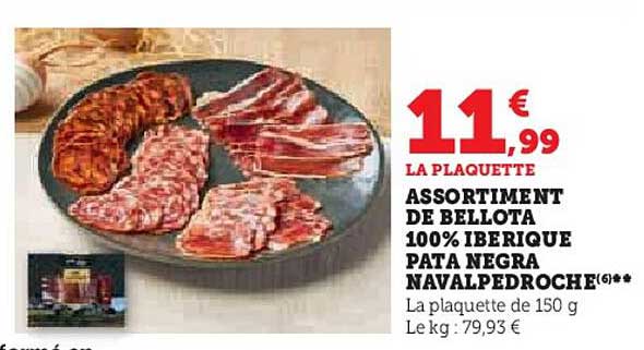 assortiment de bellota 100% negra navalpedroche