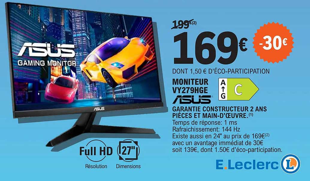 Asus Moniteur VY279HGE