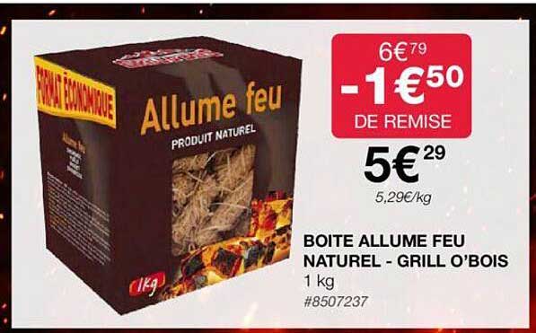 boite allume feu naturel - grill o'bois