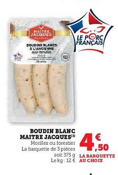 boudin blanc maitre jacques