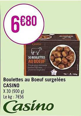 Boulettes Au Bœuf Surgelées Casino