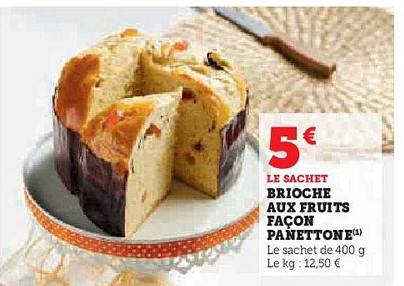 brioche aux fruits façon panettone