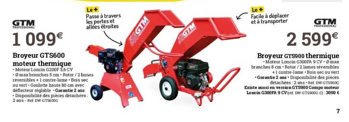 broyeur gts600 moteur thermique broyeur gts9000 thermique gtm