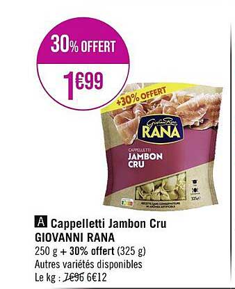 cappelletti jambon cru giovanni rana