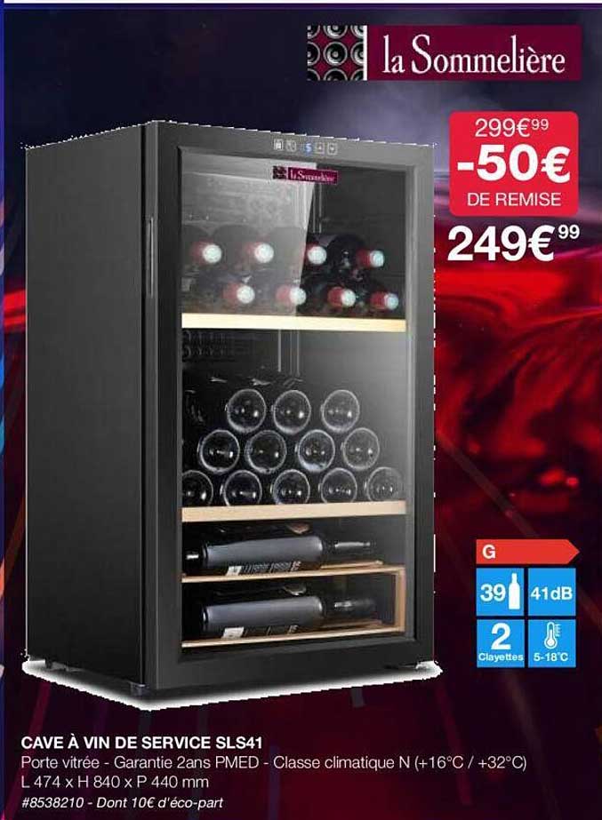 cave à vin de service sls41 la sommelière