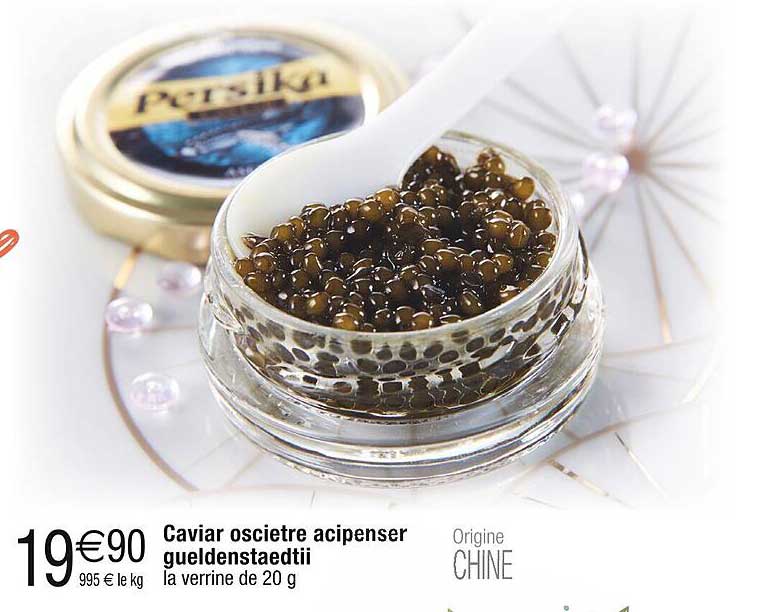 caviar oscietre acipenser gueldenstaedtii