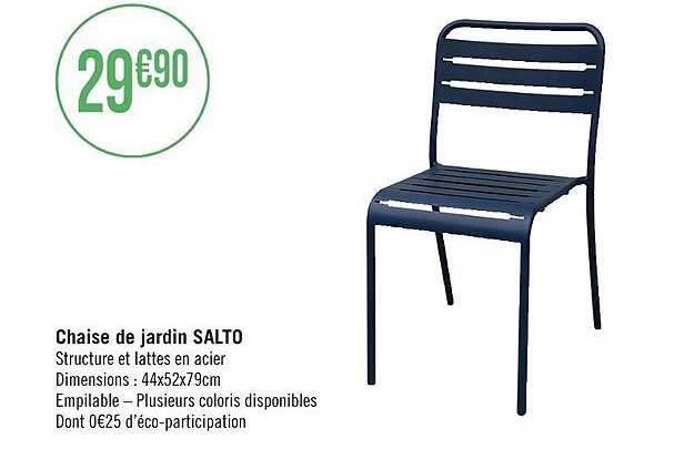chaise de jardin salto