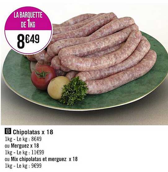 chipolatas x18
