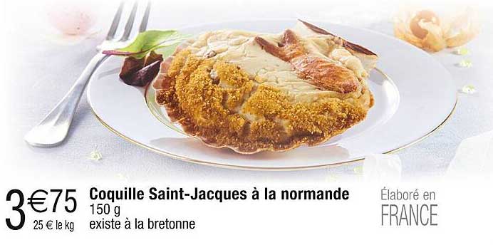 coquille saint-jacques à la normande