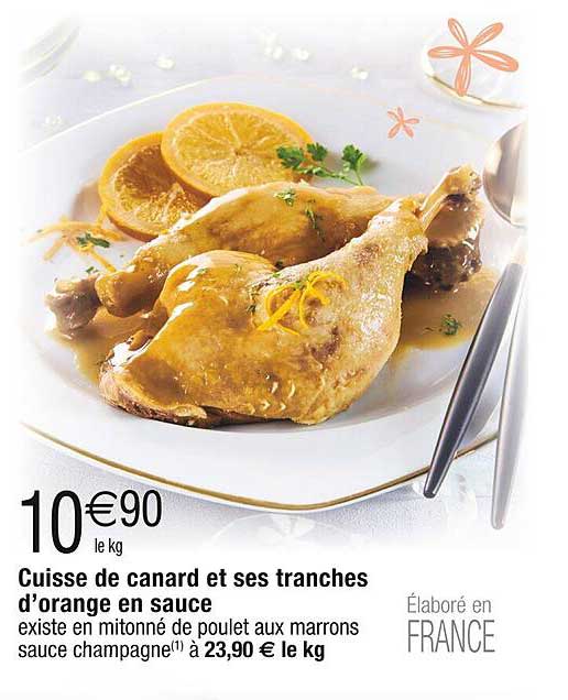 cuisse de canard et ses tranches