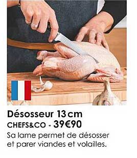 désosseur 13 cm chefs & co