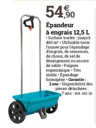 épandeur à Engrais 12,5 L
