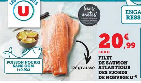 Filet De Saumon Atlantique Des Fjords De Norvege U