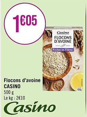 flocons d'avoine casino