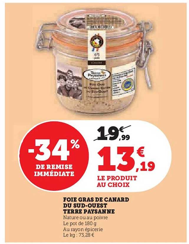 foie gras de canard du sud-ouest terre-paysanne