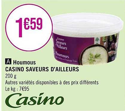 houmous casino saveurs d'ailleurs