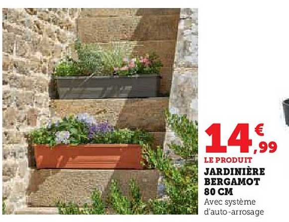 jardinière bergamot 80 cm