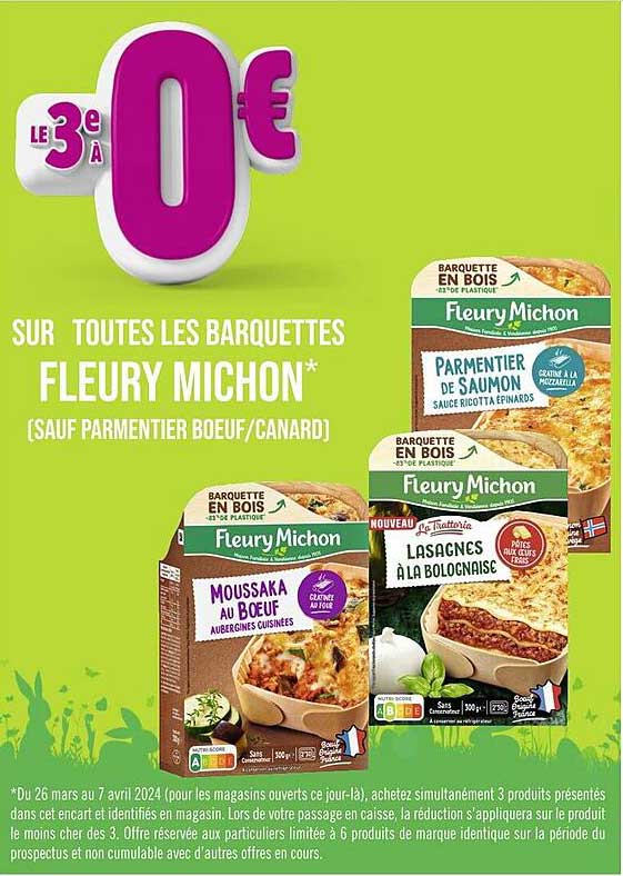 les barquettes fleury michon