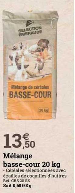 mélange basse-cour 20 kg