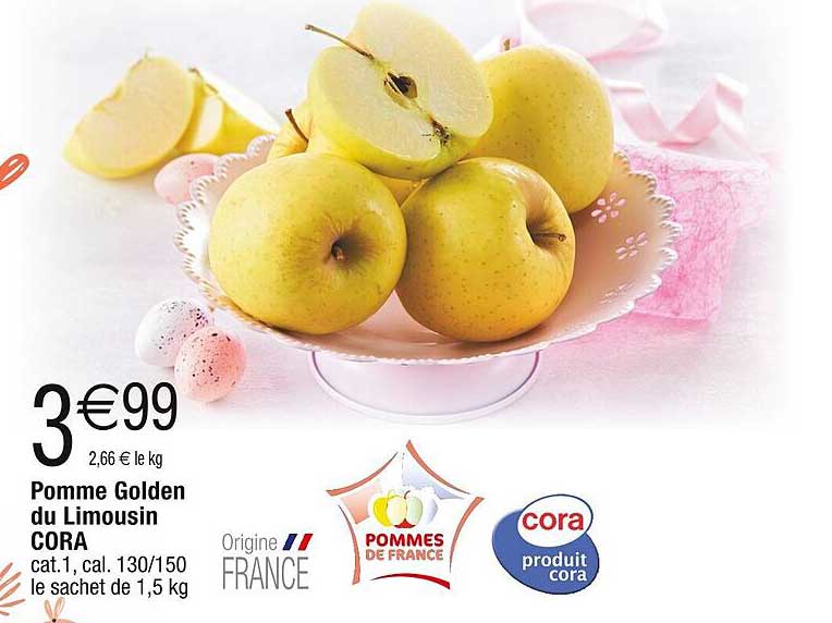 pomme golden du limousin cora