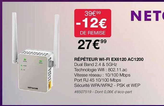 répéteur wi-fi ex6120 ac1200