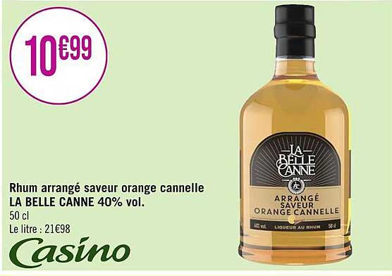 rhum arrangé saver orange cannelle la belle canne 40% vol