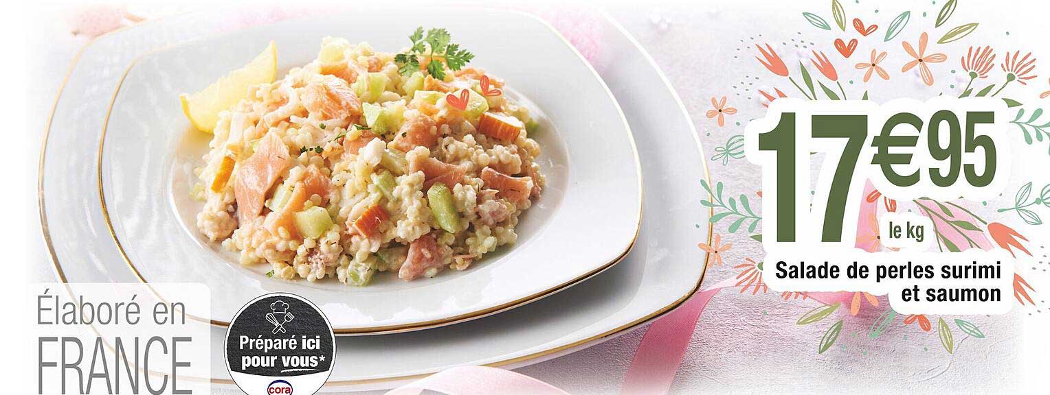 Salade De Perles Surimi Et Saumon