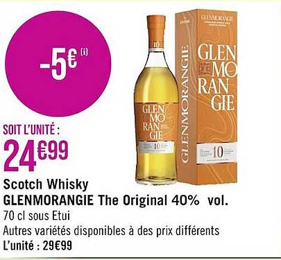 Scotch Whisky Glenmorangie The Original 40% Vol