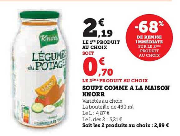 soupe comme à la maison knorr