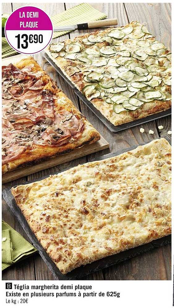 téglia margherita demi plaque