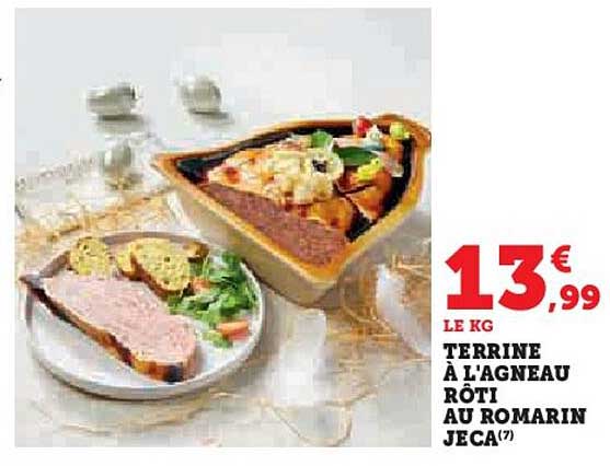 terrine à l'agneau rôti au romarin jeca