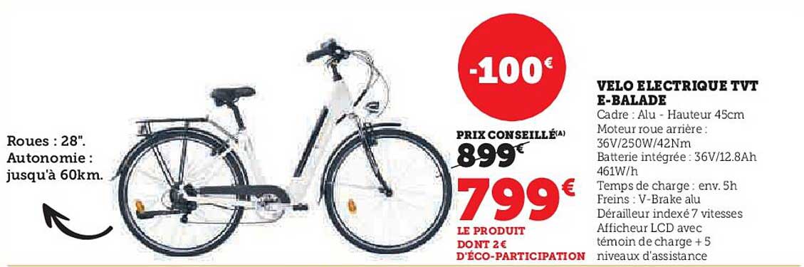 vélo électrique tvt e-balade