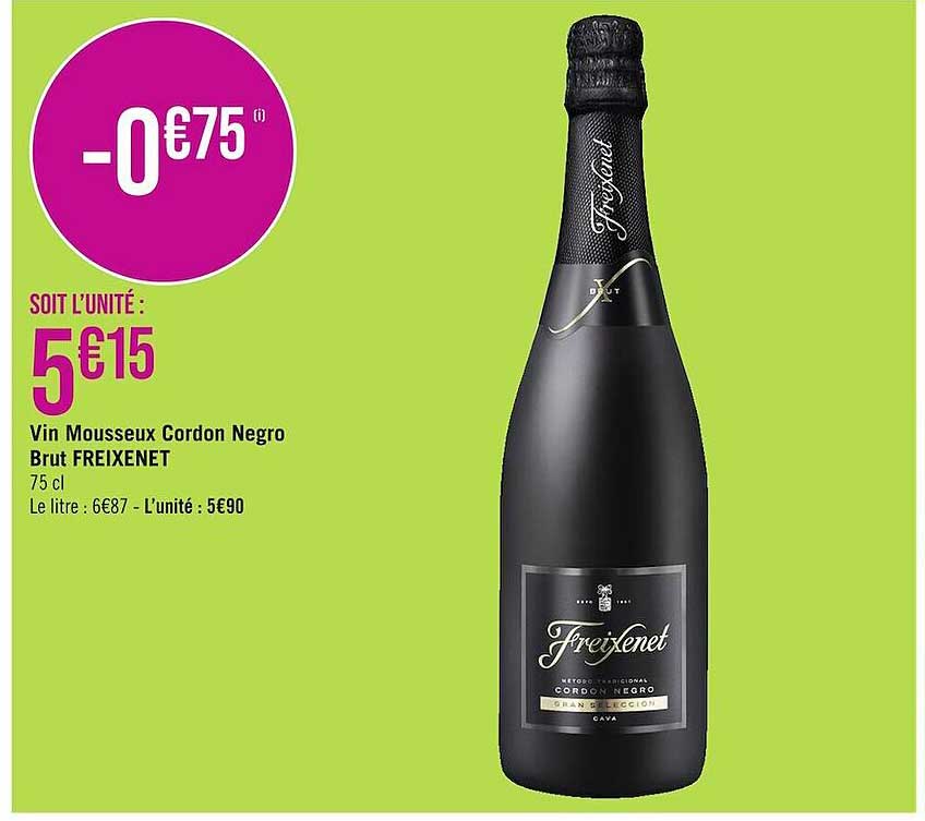 vin mousseux cordon negro brut freixenet
