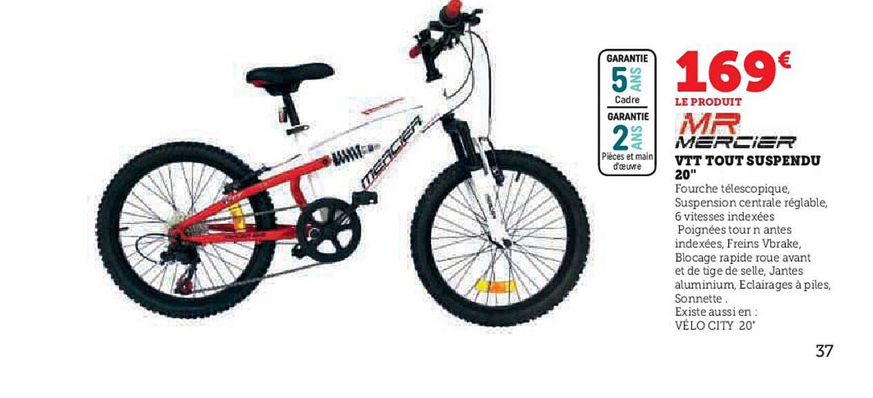 vtt tout suspendu 20" mr mercier