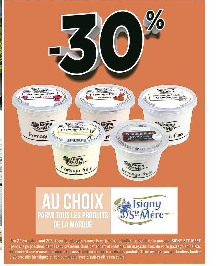 produits de la marque isigny ste mère