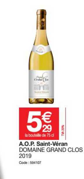 a.o.p. saint-véran domaine grand clos 2019