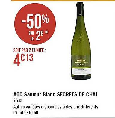 aoc saumur blanc secrets de chai